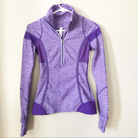 lululemon athletica Jackets & Blazers - Lululemon Purple Pullover Running Jacket size 2